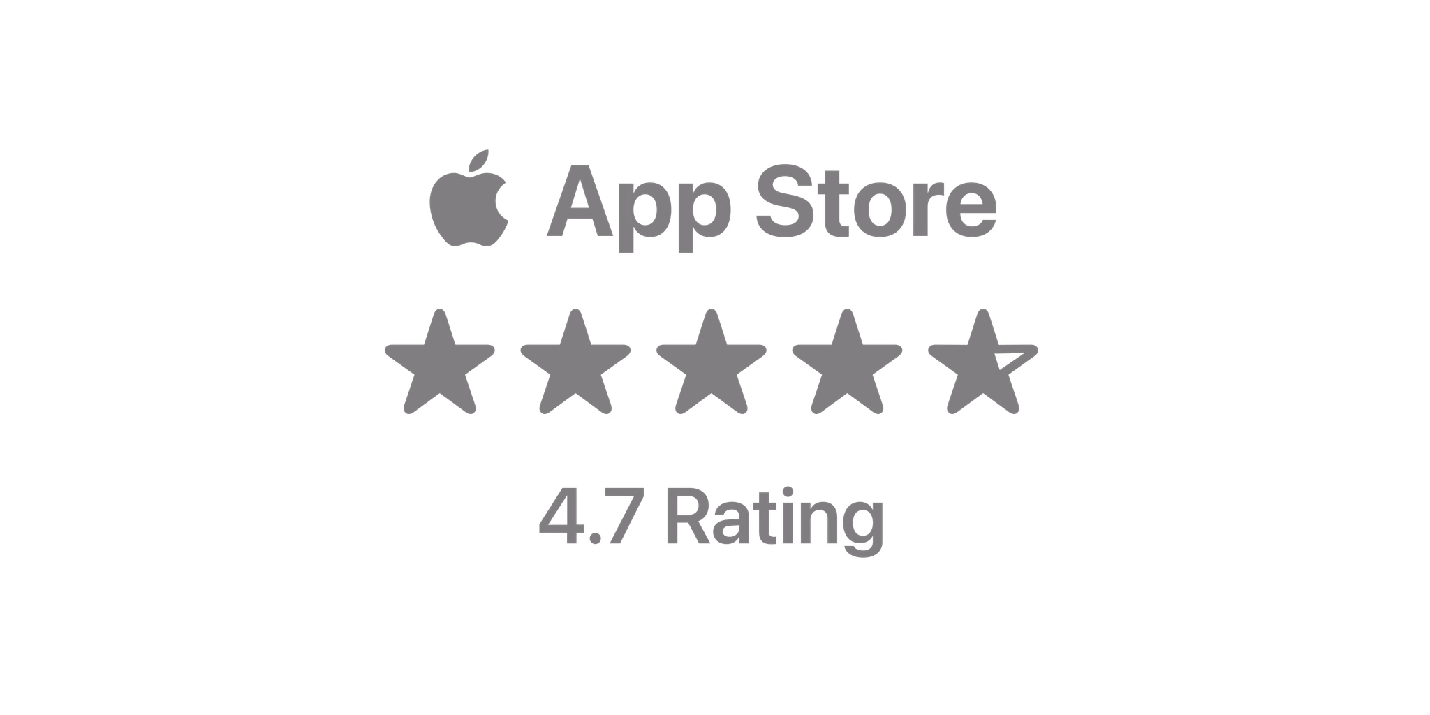 App Store — 4.7 rating